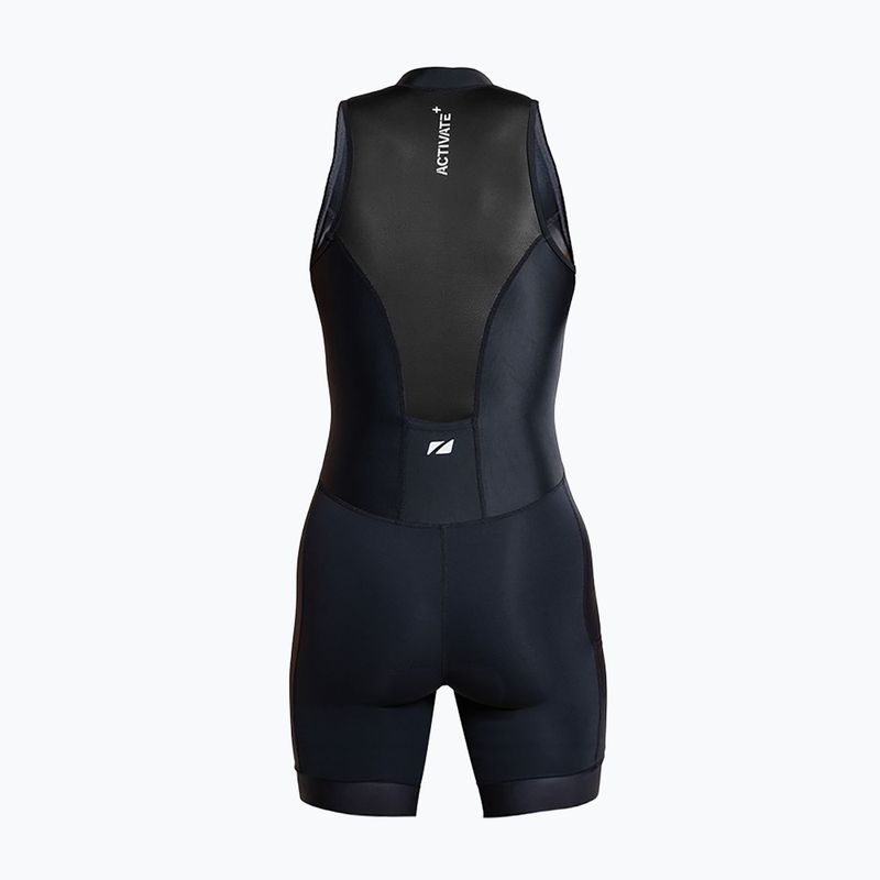 Комбінезон для тріатлону жіночий ZONE3 Activate+ Sleeveless Trisuit black 2