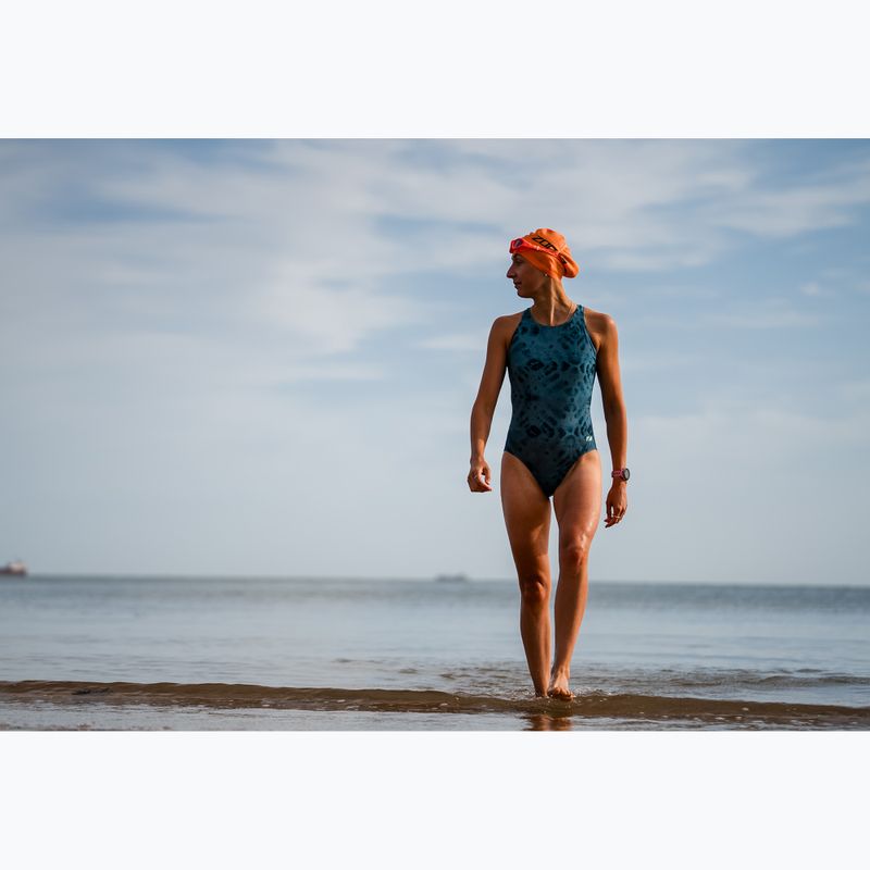 Купальник суцільний жіночий ZONE3 Classic teal tie-dye 7