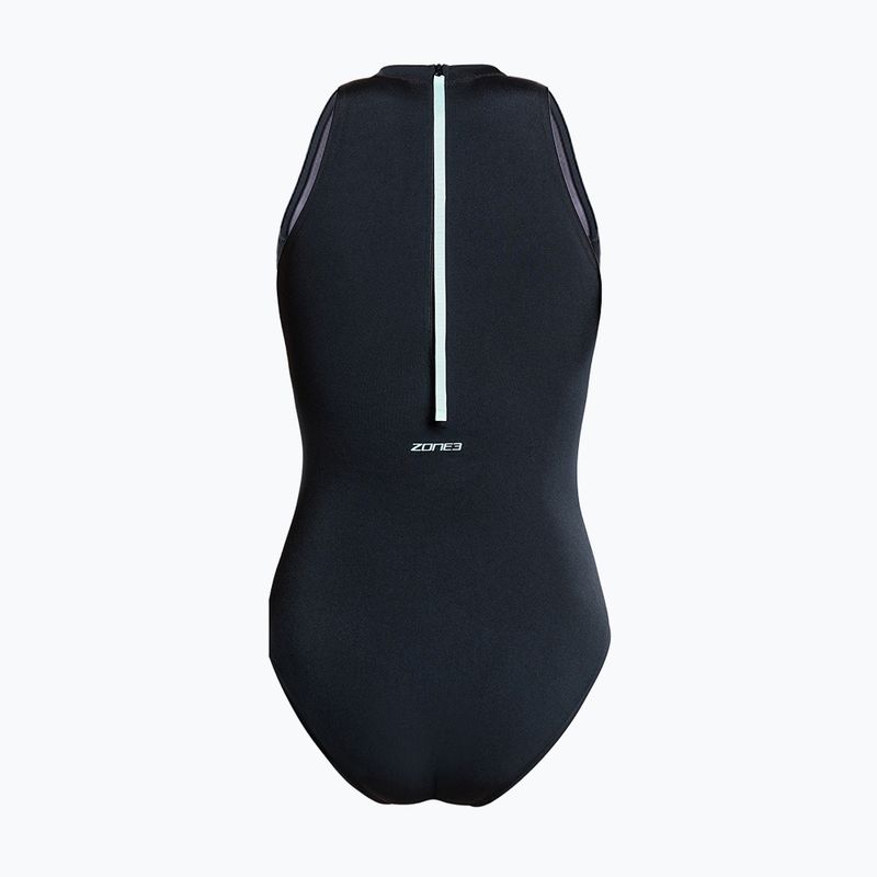 Купальник суцільний жіночий ZONE3 High Neck Costume black 2