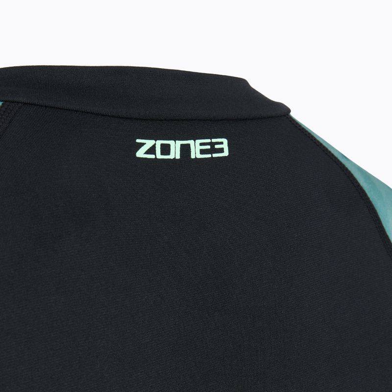 Купальник суцільний жіночий ZONE3 Long Sleeve teal tie dye 4