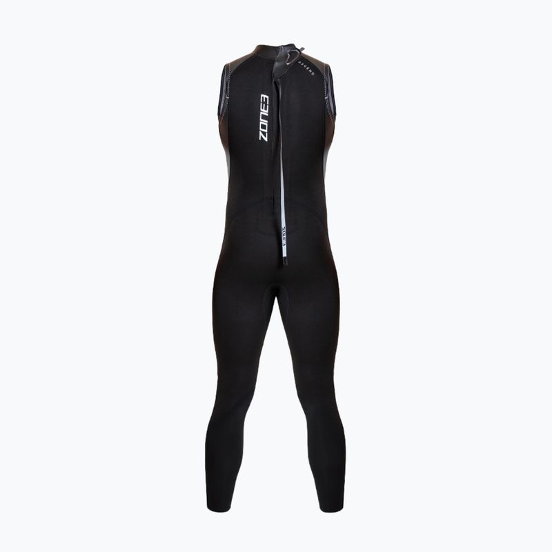 Гідрокостюм тріатлонний чоловічий ZONE3 Glide Sleeveless Wetsuit black/grey 2