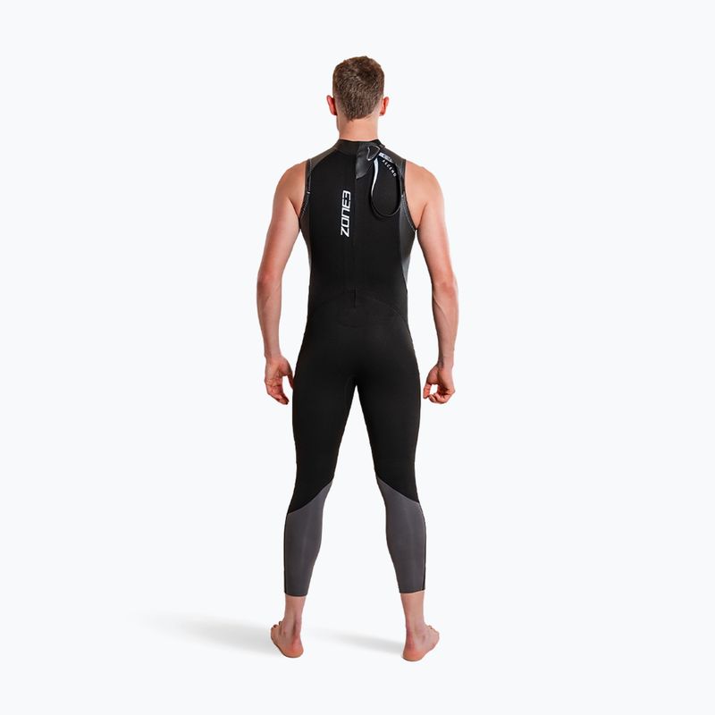 Гідрокостюм тріатлонний чоловічий ZONE3 Glide Sleeveless Wetsuit black/grey 4