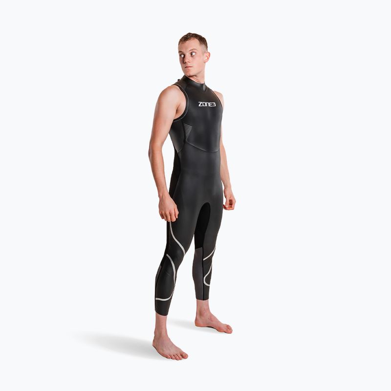 Гідрокостюм тріатлонний чоловічий ZONE3 Glide Sleeveless Wetsuit black/grey 5