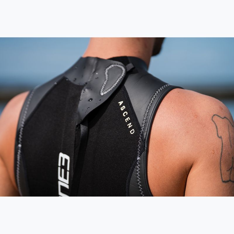 Гідрокостюм тріатлонний чоловічий ZONE3 Glide Sleeveless Wetsuit black/grey 11