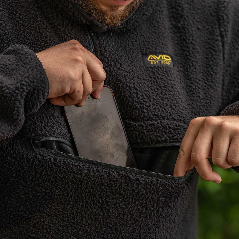 Кофта чоловіча Avid Carp Sherpa Pullover black 3