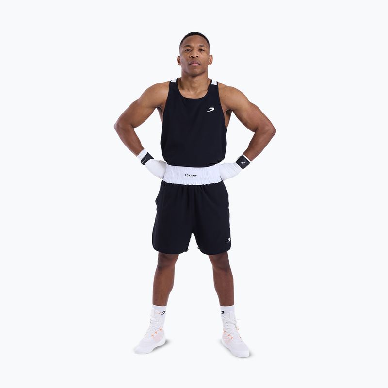 Шорти для тренувань чоловічі Boxraw Stevenson V2 black/white 2