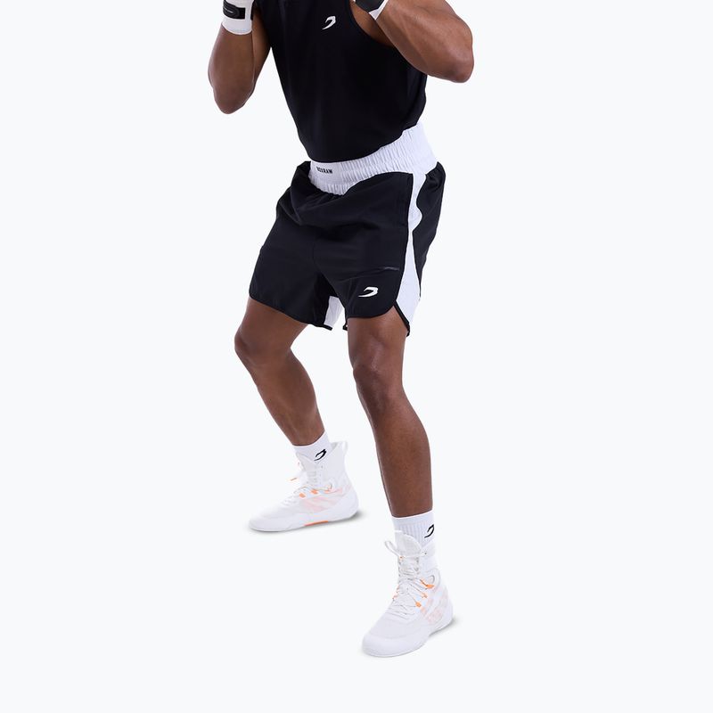 Шорти для тренувань чоловічі Boxraw Stevenson V2 black/white 4
