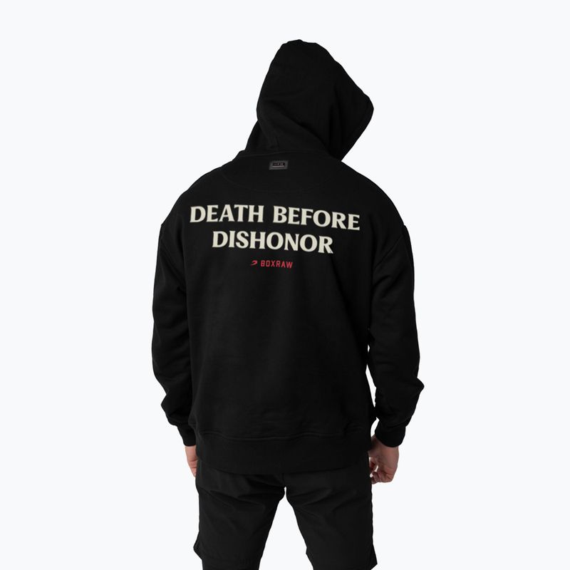 Кофта чоловіча BOXRAW Death Before Dishonor Oversized Hoodie black 3