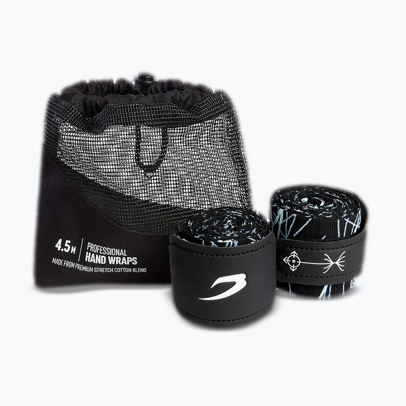 Бинти боксерські BOXRAW Dyscyplined Thought Hand Wraps 450 cm black 4