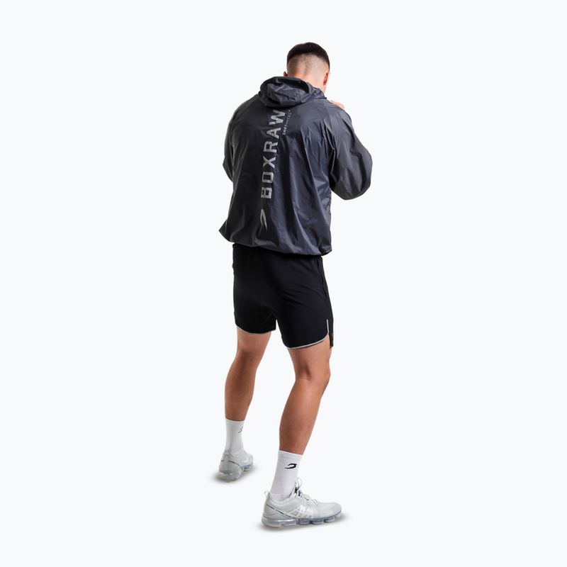 Куртка вітрозахисна чоловіча Boxraw Genaro Oversized Windbreaker Hoodie charcoal 2