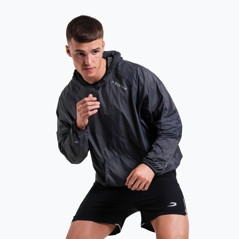 Куртка вітрозахисна чоловіча Boxraw Genaro Oversized Windbreaker Hoodie charcoal 5