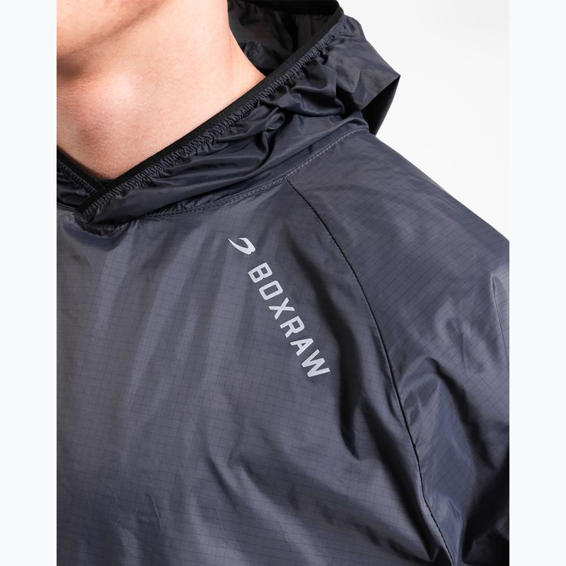 Куртка вітрозахисна чоловіча Boxraw Genaro Oversized Windbreaker Hoodie charcoal 7