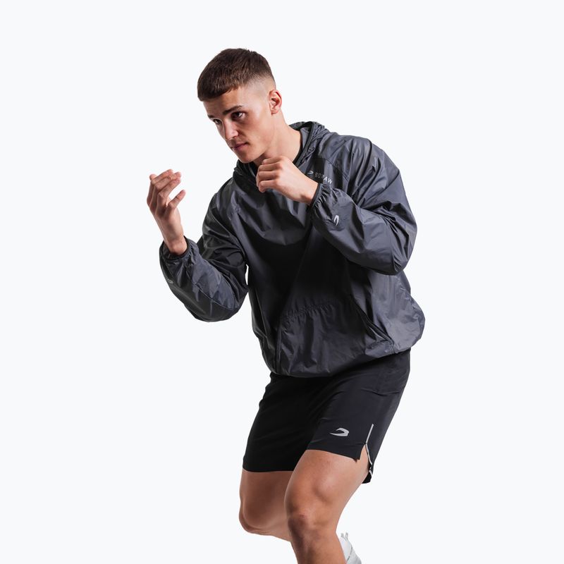 Кофта чоловіча BOXRAW Genaro Oversized Windbreaker Hoodie charcoal 4
