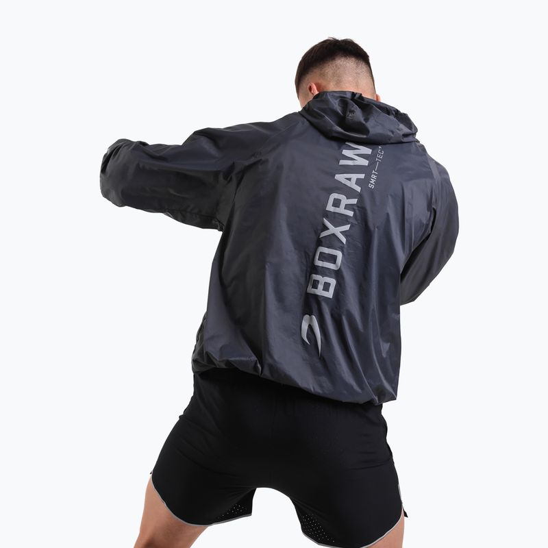 Кофта чоловіча BOXRAW Genaro Oversized Windbreaker Hoodie charcoal 6