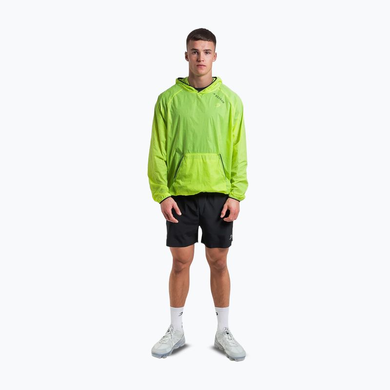Чоловіча вітрозахисна куртка BOXRAW Genaro Oversized Windbreaker Hoodie неоново-жовта 3