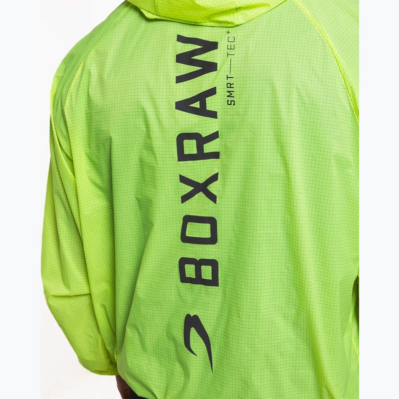 Чоловіча вітрозахисна куртка BOXRAW Genaro Oversized Windbreaker Hoodie неоново-жовта 10