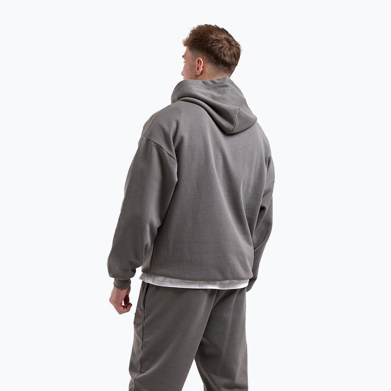 Кофта чоловіча BOXRAW East Street Hoodie distressed grey 3