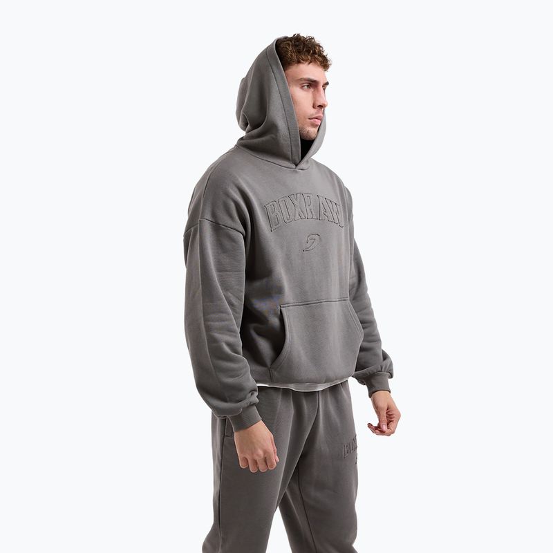 Кофта чоловіча BOXRAW East Street Hoodie distressed grey 4
