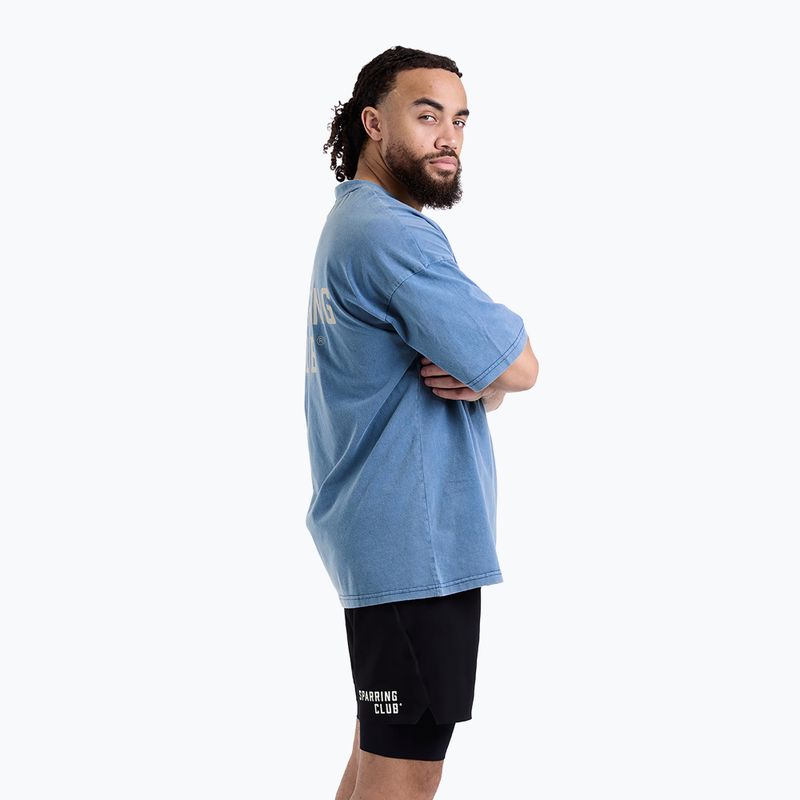 Футболка чоловіча BOXRAW Sparring Club Oversized washed baby blue 4