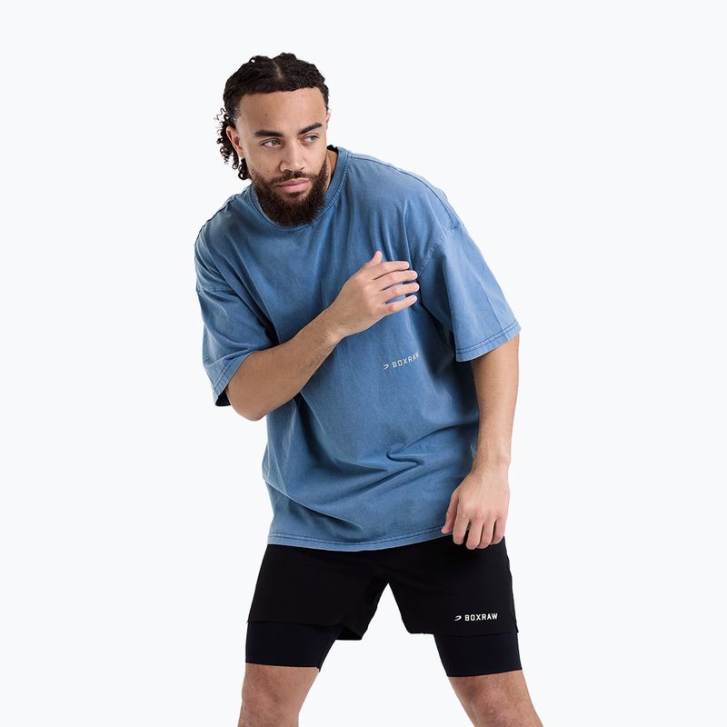 Футболка чоловіча BOXRAW Sparring Club Oversized washed baby blue 5