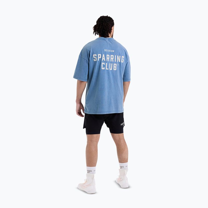 Футболка чоловіча BOXRAW Sparring Club Oversized washed baby blue 7