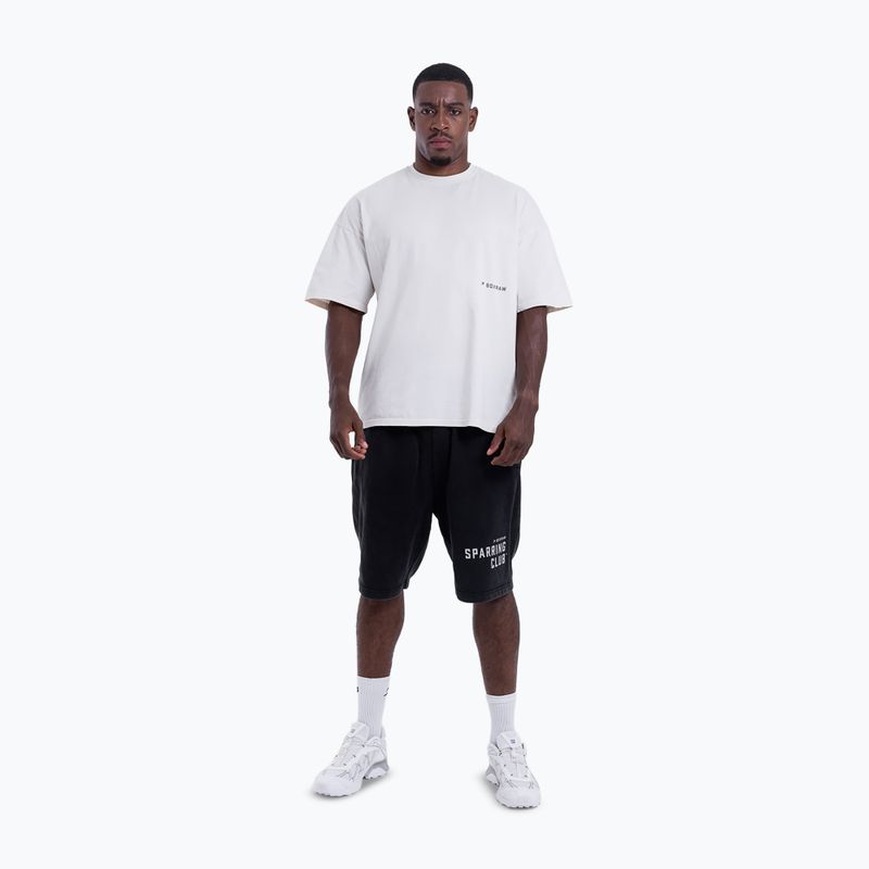 Шорти для тренувань чоловічі BOXRAW Sparring Club Sweat washed black 2
