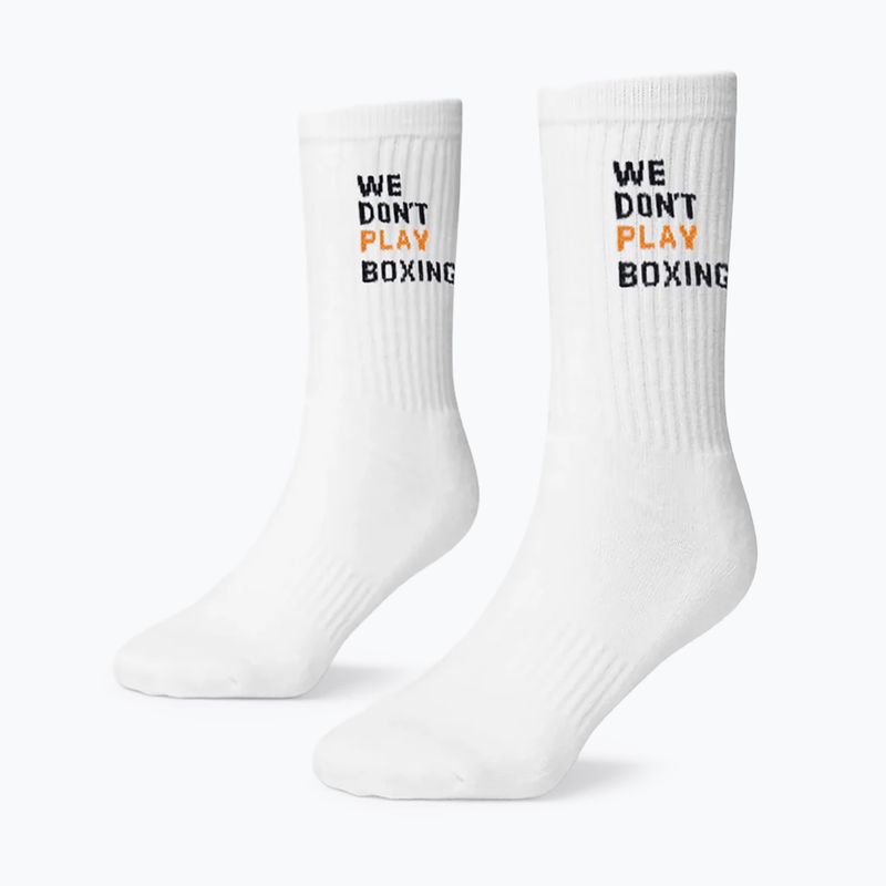 Шкарпетки чоловічі BOXRAW We Don't Play Boxing Crew 3 pairs white 2