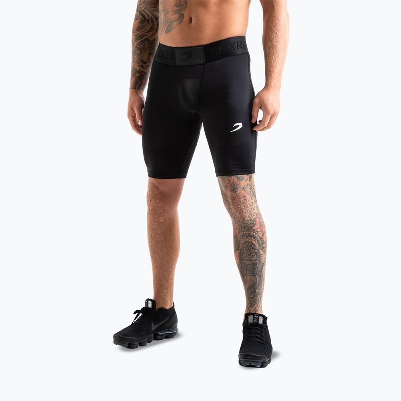 Шорти для тренувань чоловічі BOXRAW Saddler Compression black