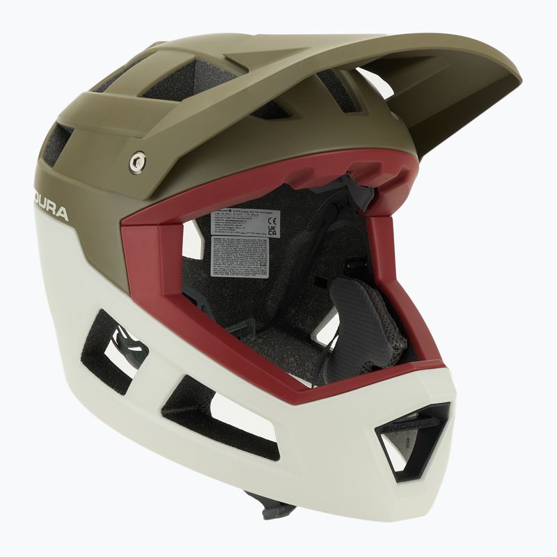 Шолом велосипедний Endura Singletrack Full Face tweed green 9