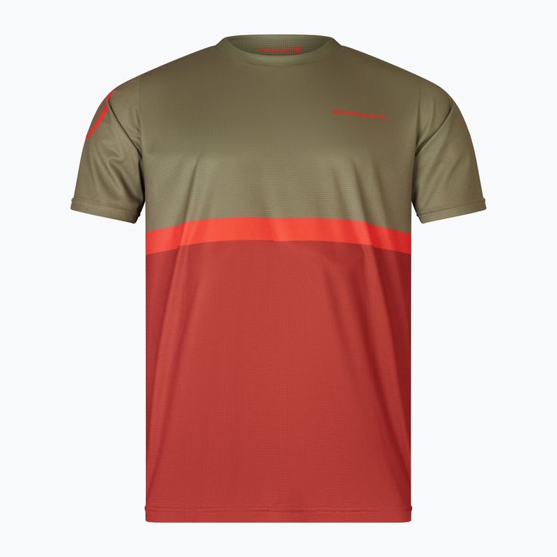 Футболка велосипедна чоловіча Endura Singletrack II Core tweed green 4