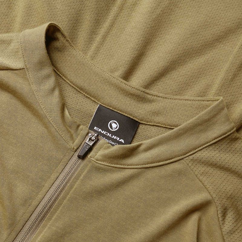 Футболка велосипедна чоловіча Endura Loop Zipped tweed green 3