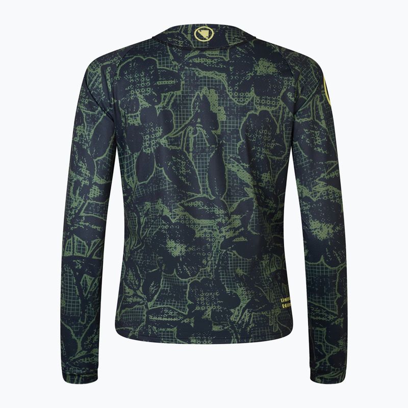 Лонгслів велосипедний жіночий Endura Floral Ltd W black 5