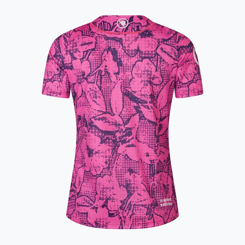 Футболка велосипедна жіноча Endura Grid Floral Ltd W pink pop 8