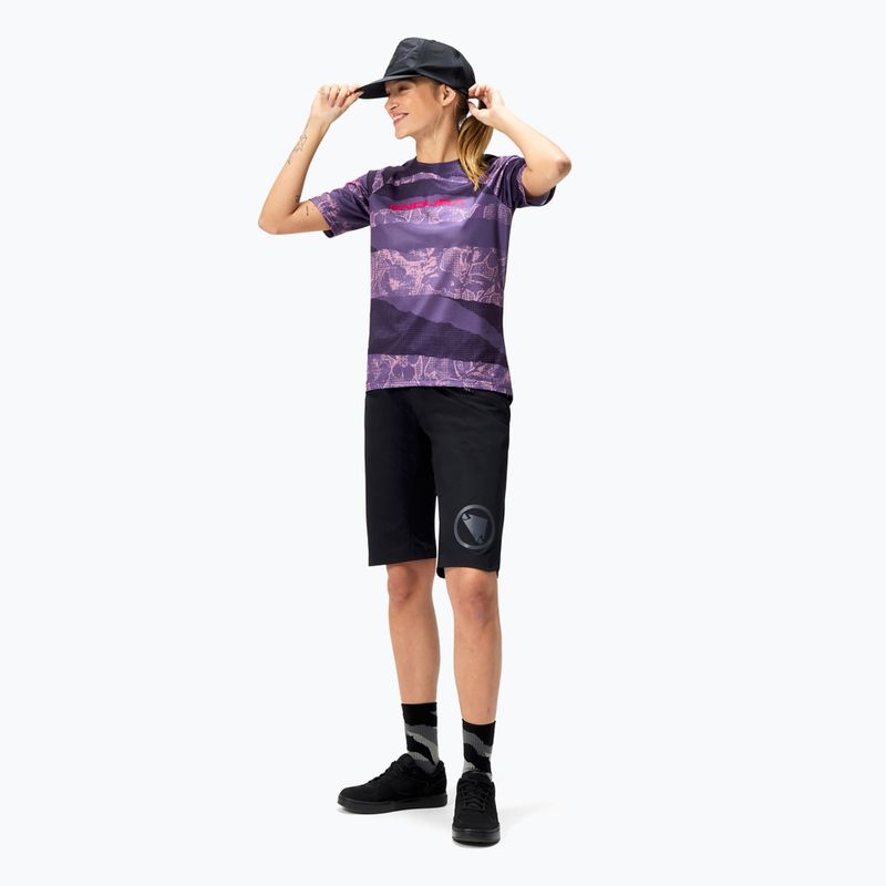 Футболка велосипедна жіноча Endura Patchwork Ltd W bramble 2