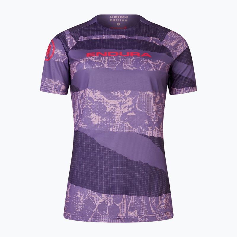 Футболка велосипедна жіноча Endura Patchwork Ltd W bramble 4