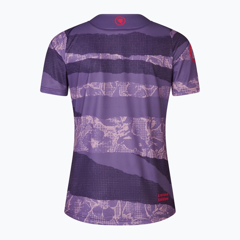 Футболка велосипедна жіноча Endura Patchwork Ltd W bramble 5