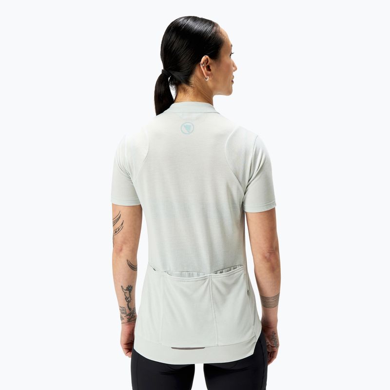 Футболка велосипедна жіноча Endura Loop Zipped mains grey 3