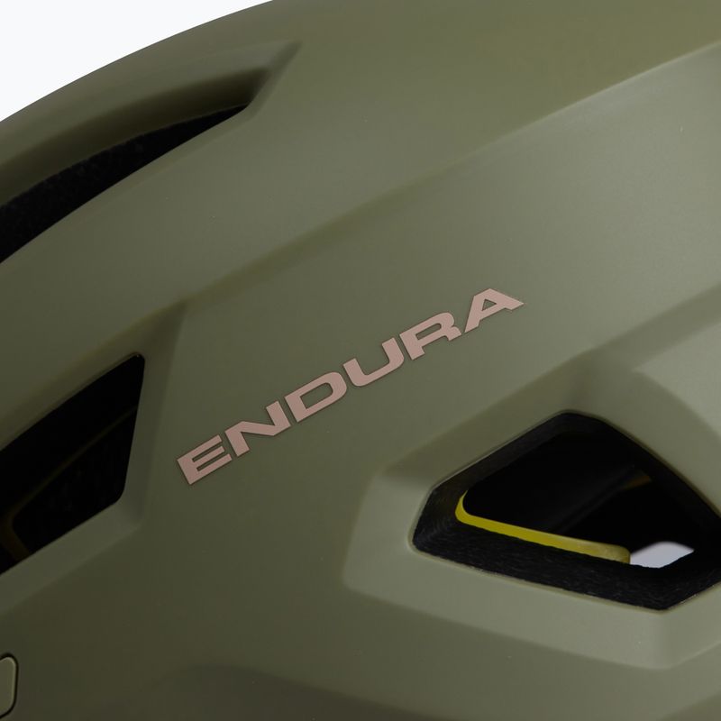 Шолом велосипедний Endura Hummvee MIPS tweed green 4