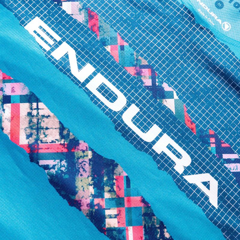 Лонгслів велосипедний чоловічий Endura Patchwork Ltd Printed barra blue 5