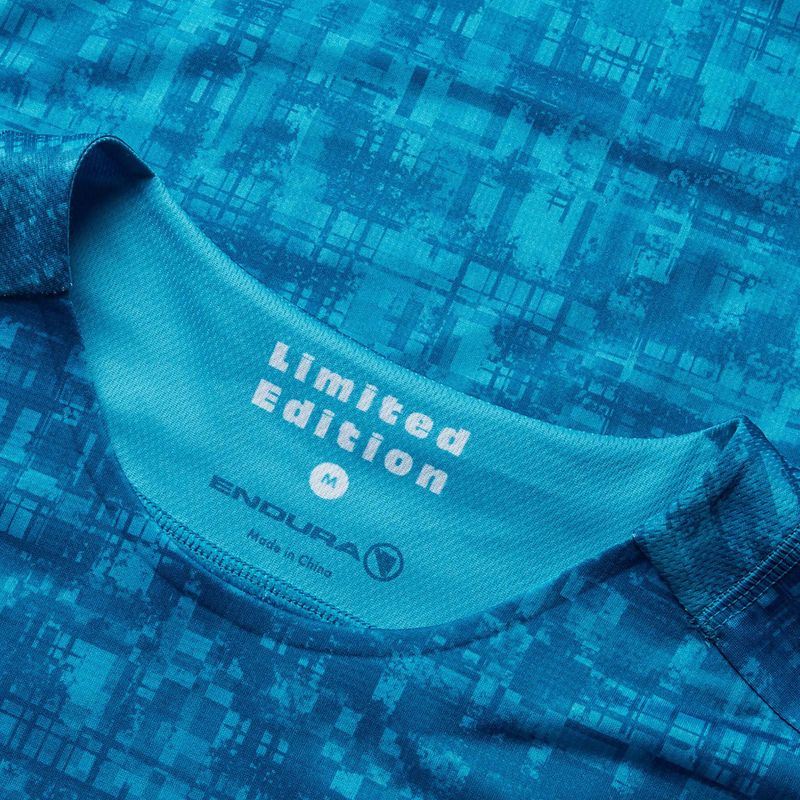 Футболка велосипедна чоловіча Endura Grid Ltd Printed atlantic 6