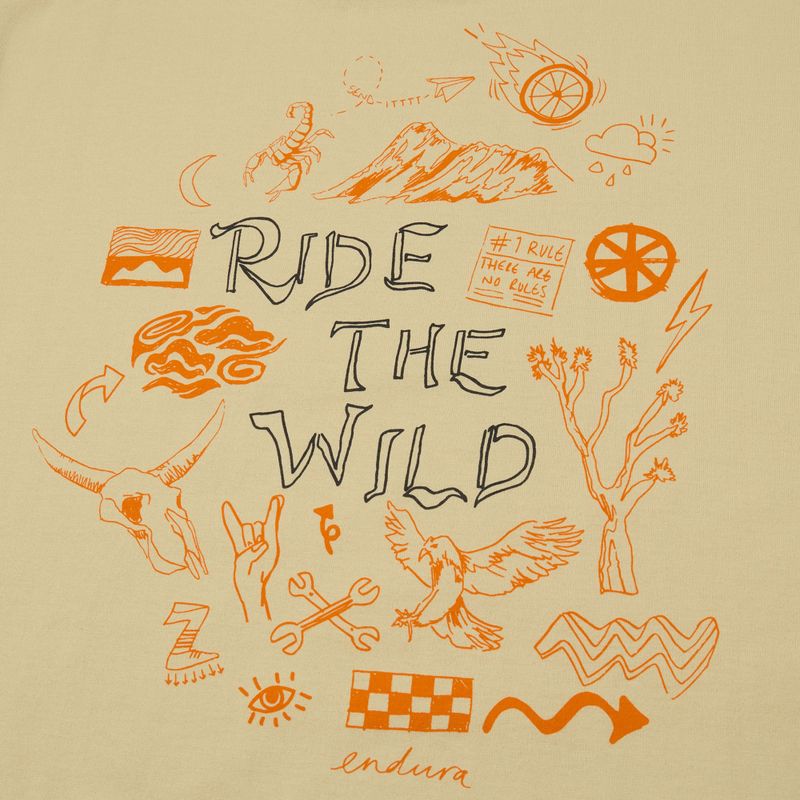 Футболка Endura Ride The Wild Graphic світло-піщаного кольору 4