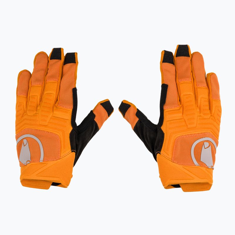 Рукавички велосипедні чоловічі Endura Singletrack II end orange 2