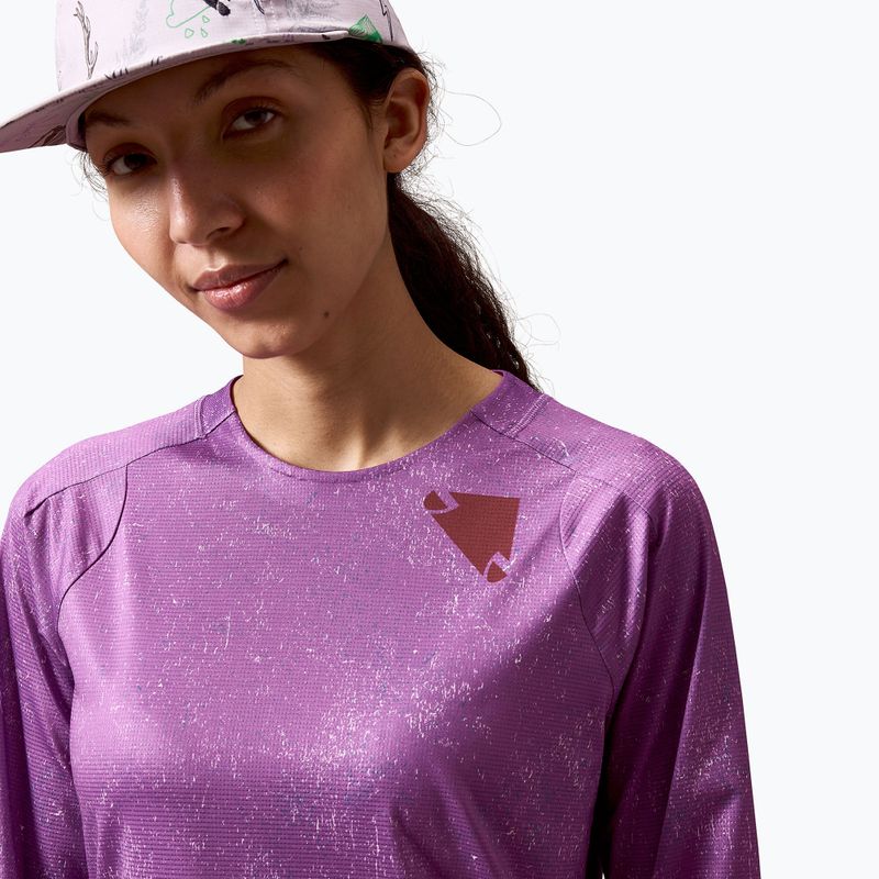 Лонгслів велосипедний жіночий Endura Singletrack Print W end purple 5