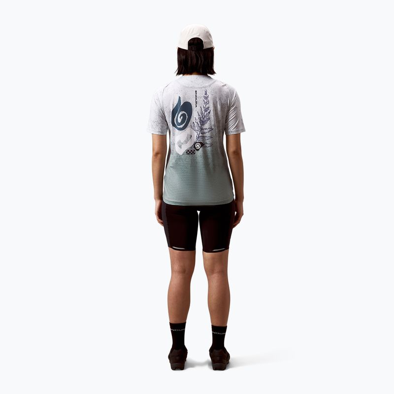 Футболка велосипедна жіноча Endura Singletrack Print W aero blue 3