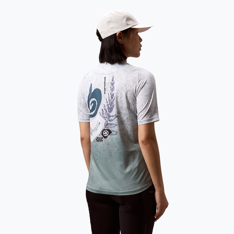 Футболка велосипедна жіноча Endura Singletrack Print W aero blue 4
