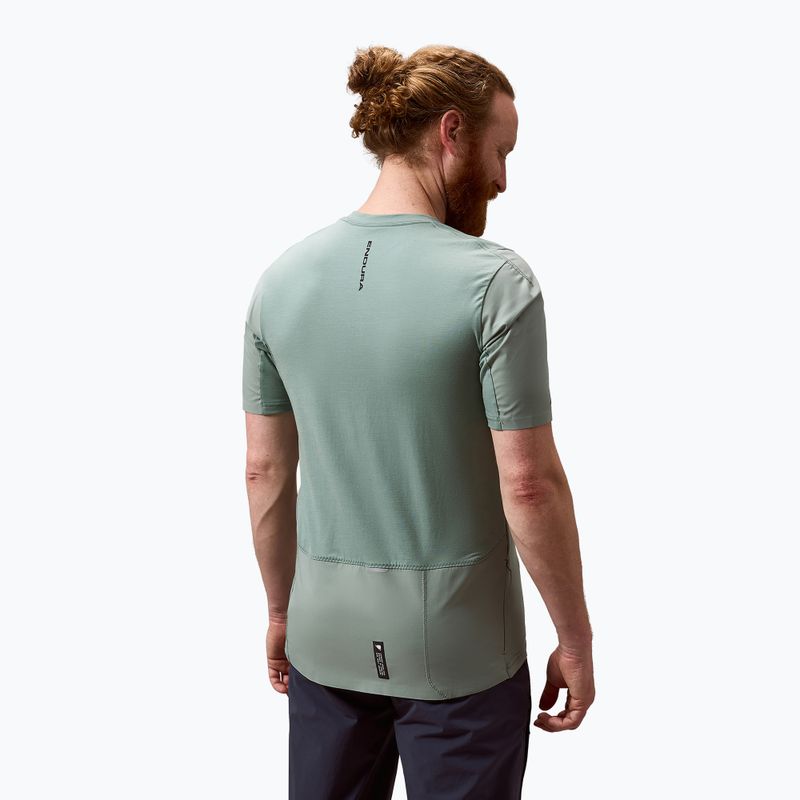 Футболка велосипедна чоловіча Endura Alltrack Ride Tech sage green 4