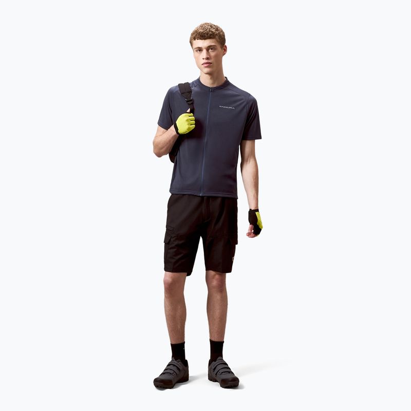 Футболка велосипедна чоловіча Endura Loop Zipped carbon grey 2