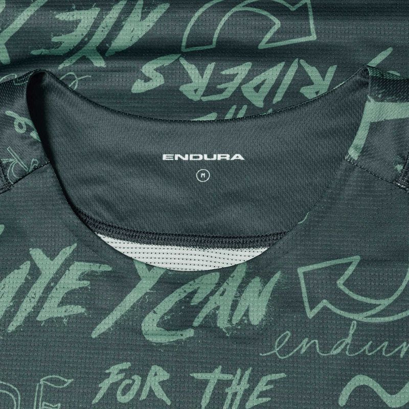 Лонгслів велосипедний чоловічий Endura Singletrack Print carbon grey 3