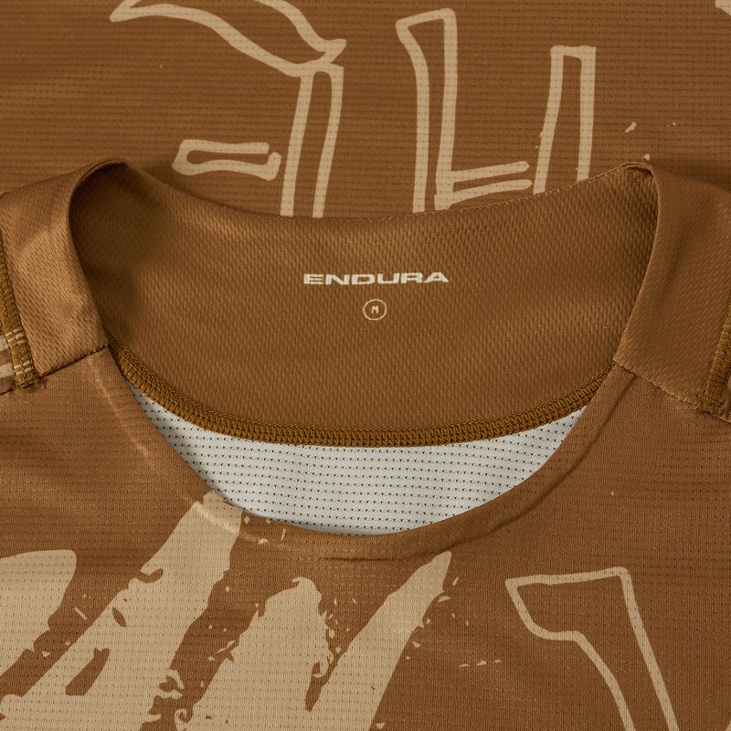 Футболка велосипедна чоловіча Endura Singletrack Print trail bronze 3
