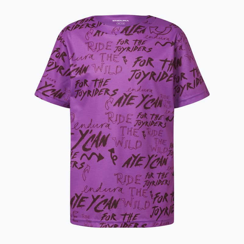 Футболка велосипедна дитяча Endura Singletrack Core Jr end purple